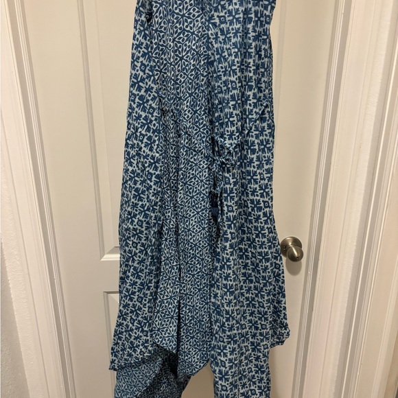 Blue and White Patterned Maxi jumper - Picture 3 of 5